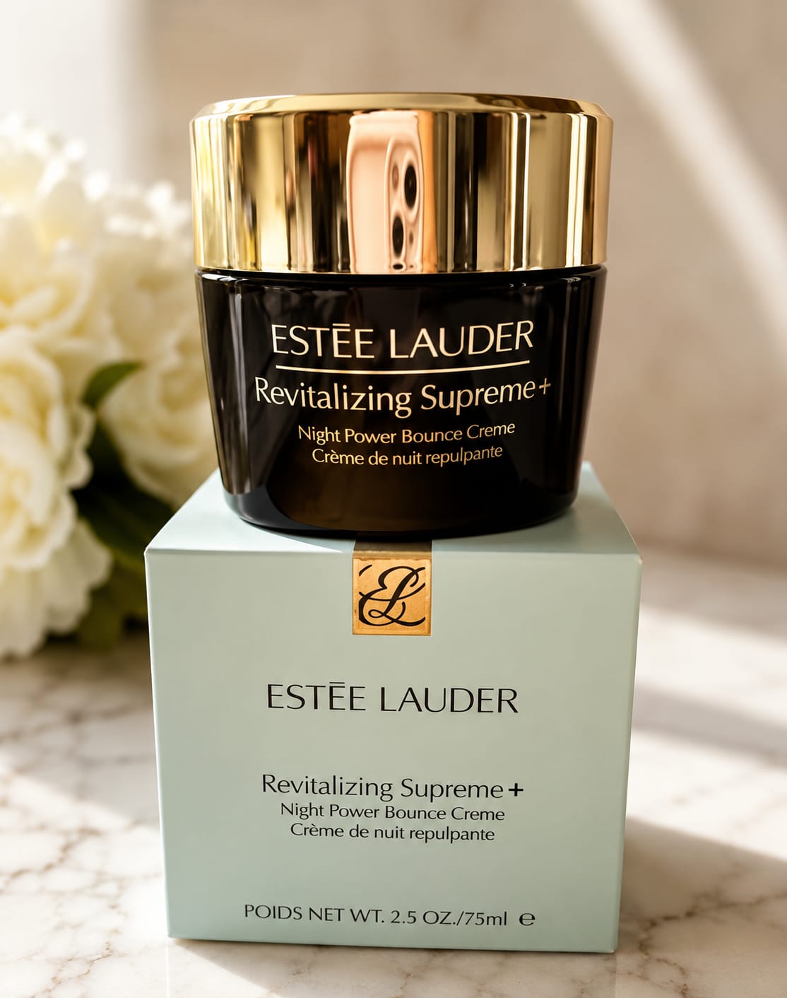 Estée Lauder Revitalizing Supreme+ Night Power Bounce Crème Moisturizer – 2.5 oz / 75ml