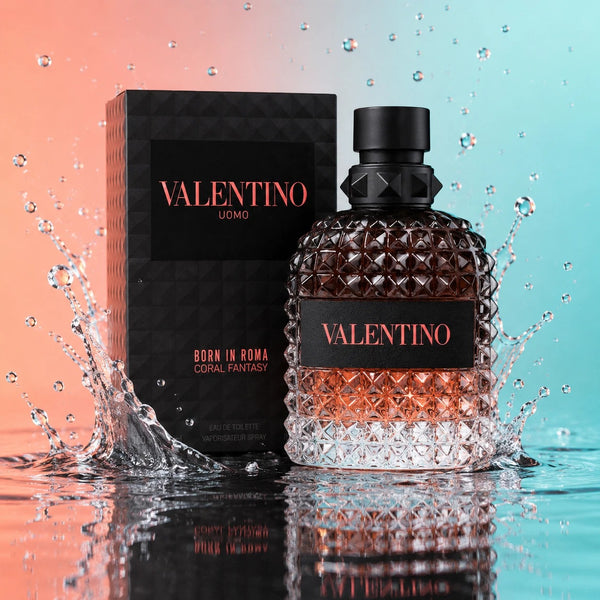 Valentino Uomo Born In Roma Coral Fantasy Eau de Toilette Spray for Men – 100ml / 3.4 fl oz