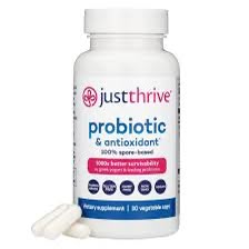 Just Thrive Probiotic & Antioxidant Supplement – 30 Capsules | Spore-Based Digestive & Immune Support